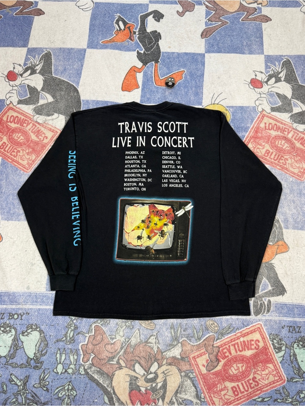 Travis Scott seeing is believing tour long sleeve tee